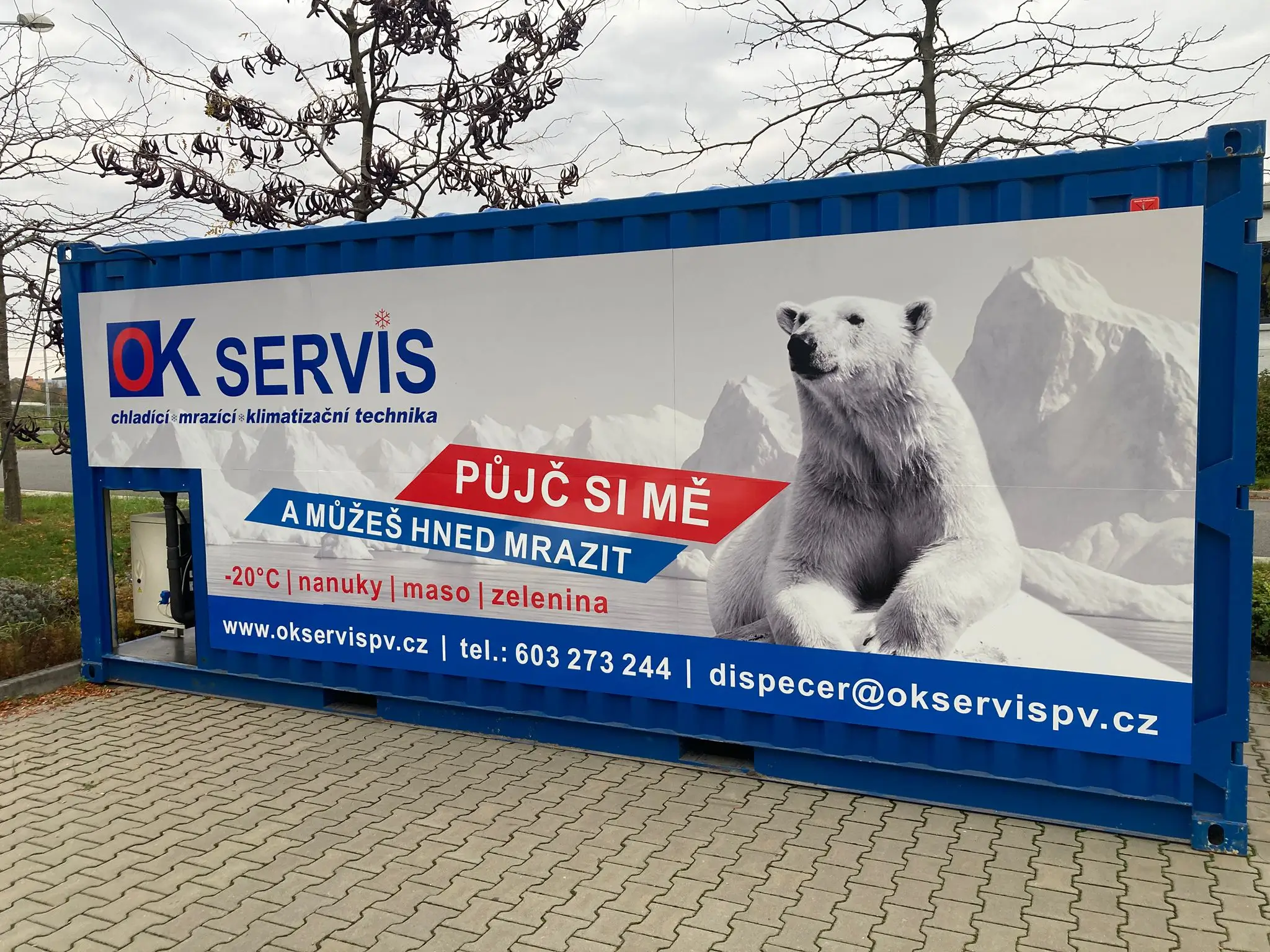 Mrazící kontejner k pronájmu